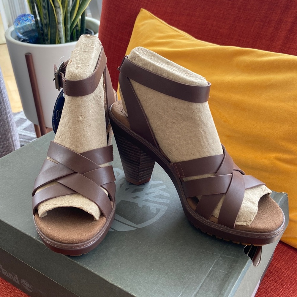 Timberland High Heel Sandal — Sz 8